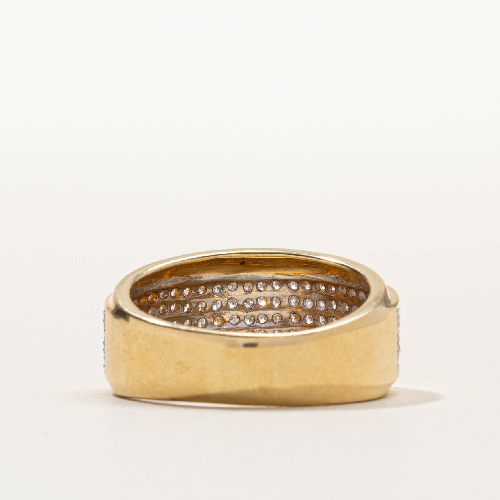 French 18k Pavé Set Diamond Band | 0.60ctw | SZ 8