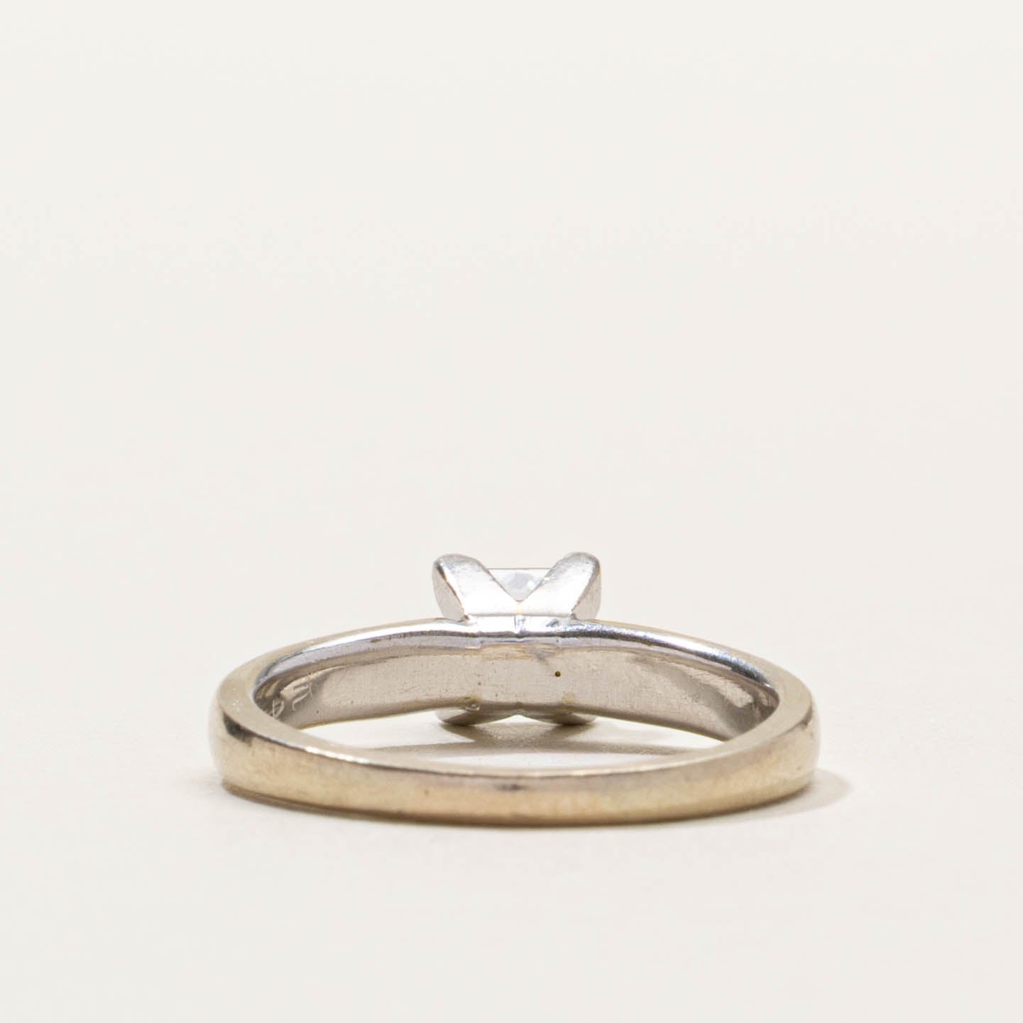 18k Solitaire Princess Cut Diamond Ring | 0.44ct VS1 H/I | SZ 5