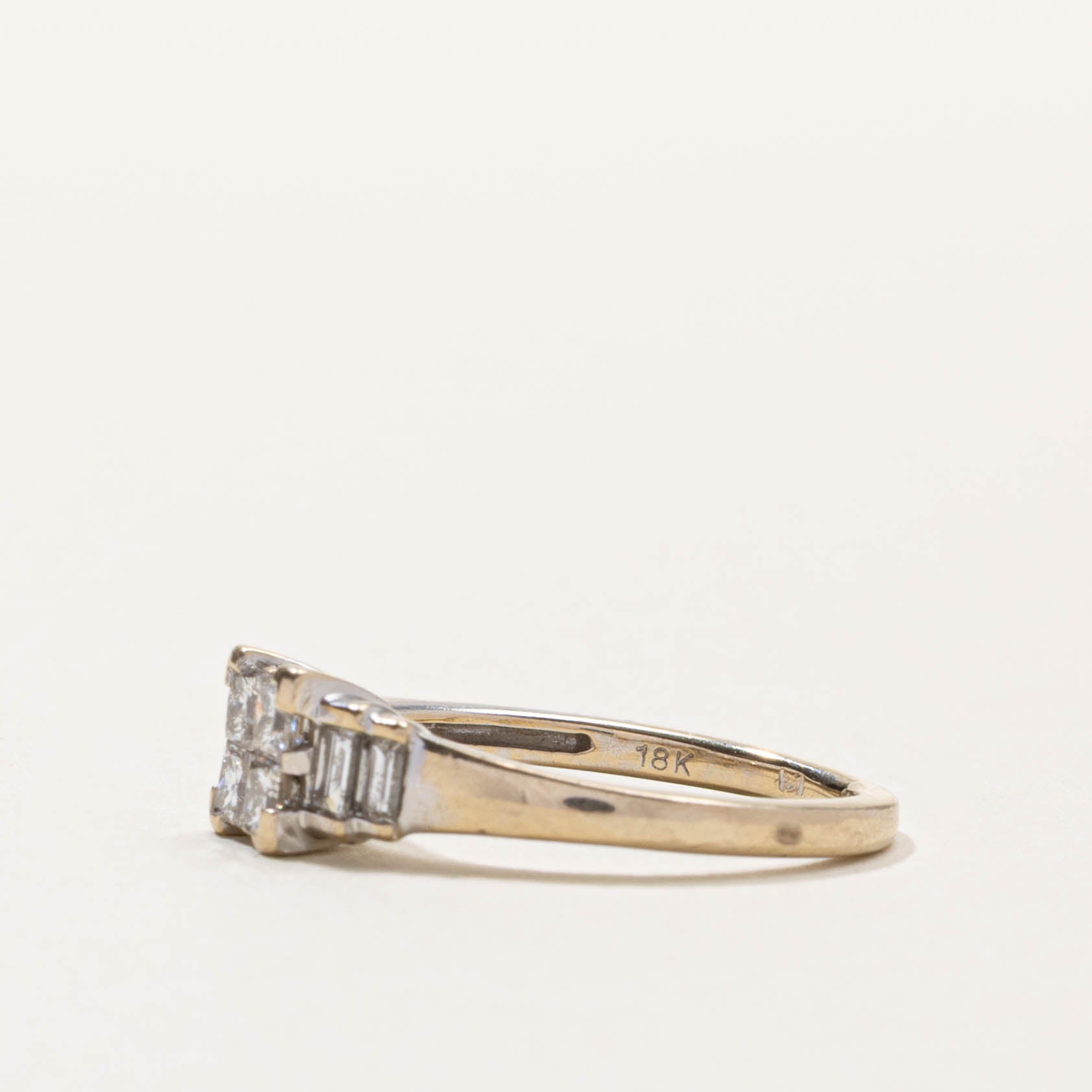 18k Diamond Grid Accented Ring | 0.50ctw | SZ 4.75