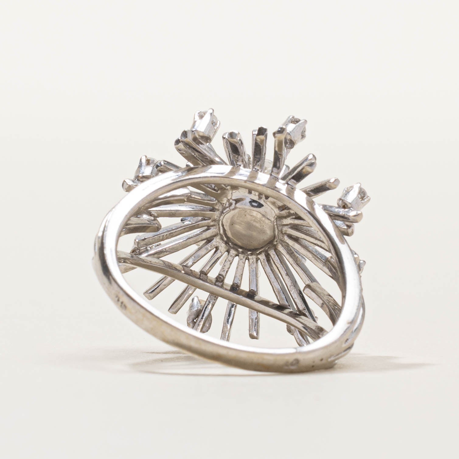 18k Diamond Sunburst Cocktail Ring | 0.49ctw | SZ 7