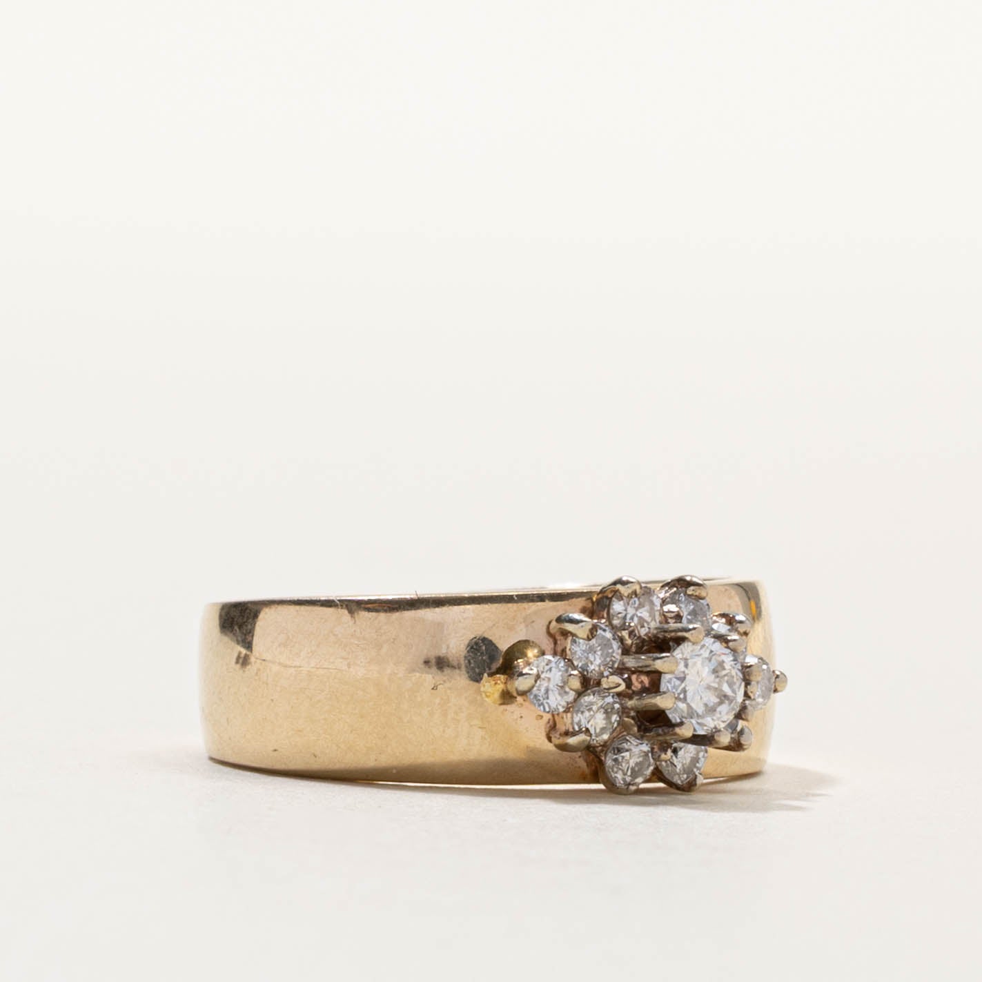 14k Diamond Petal Cluster Ring | 0.37ctw | SZ 7.25