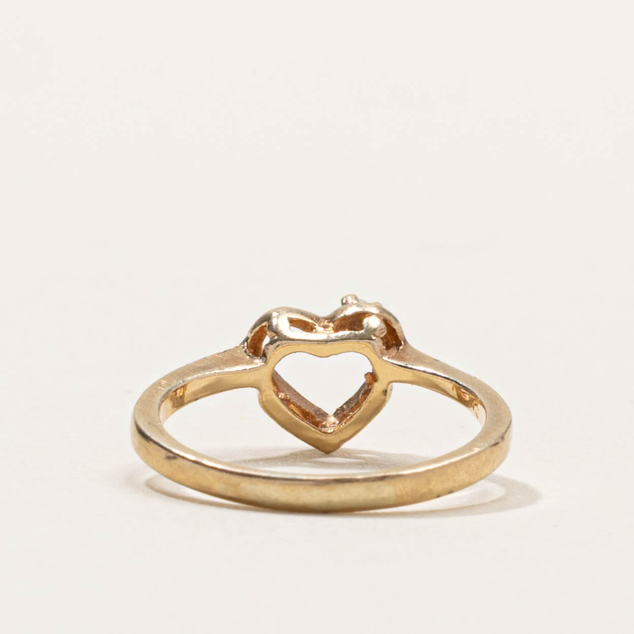 10k Diamond Heart  Ring | SZ 3