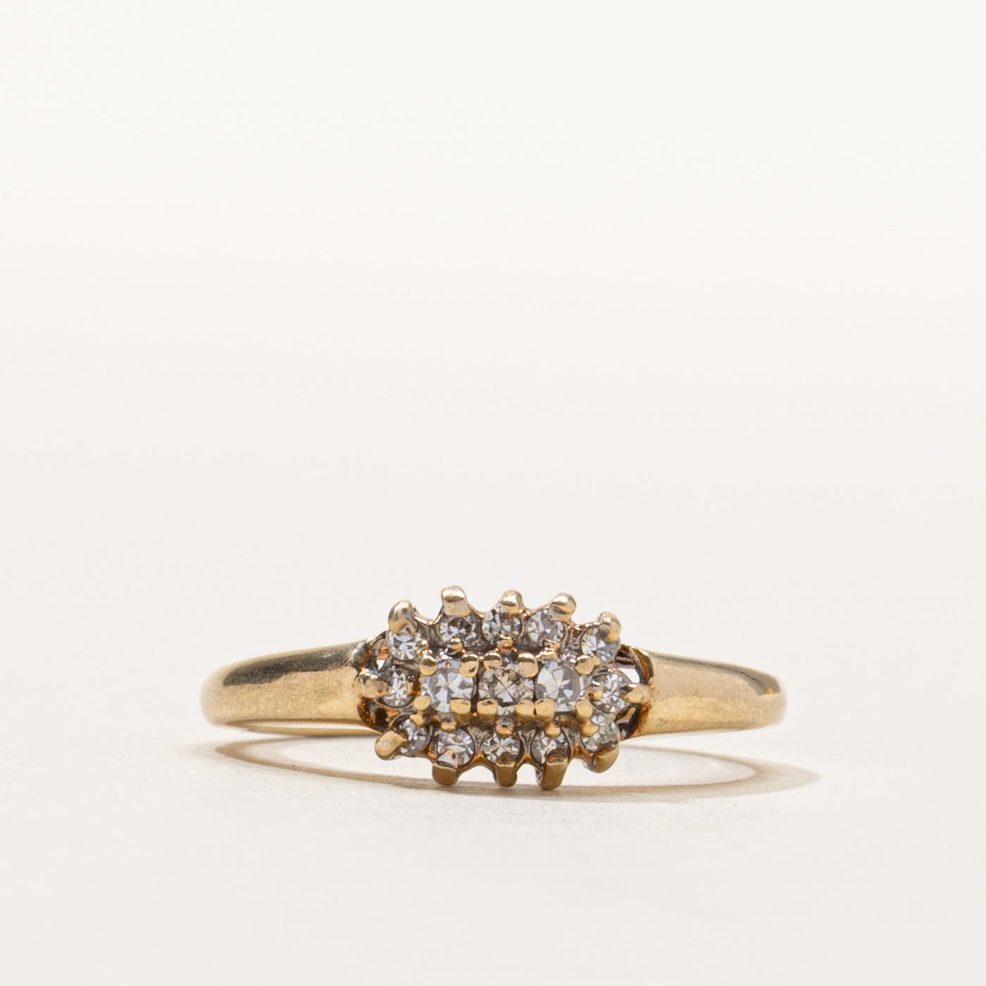 10k Diamond Petal Cluster Ring | SZ 5.25