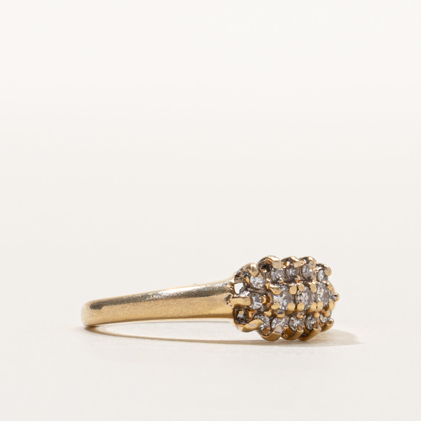 10k Diamond Petal Cluster Ring | SZ 5.25
