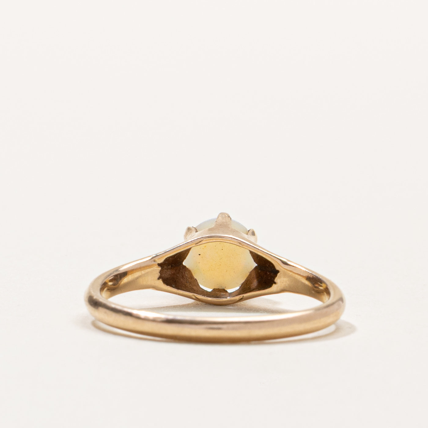 10k Prong Set Solitaire Opal Ring | SZ 6.25