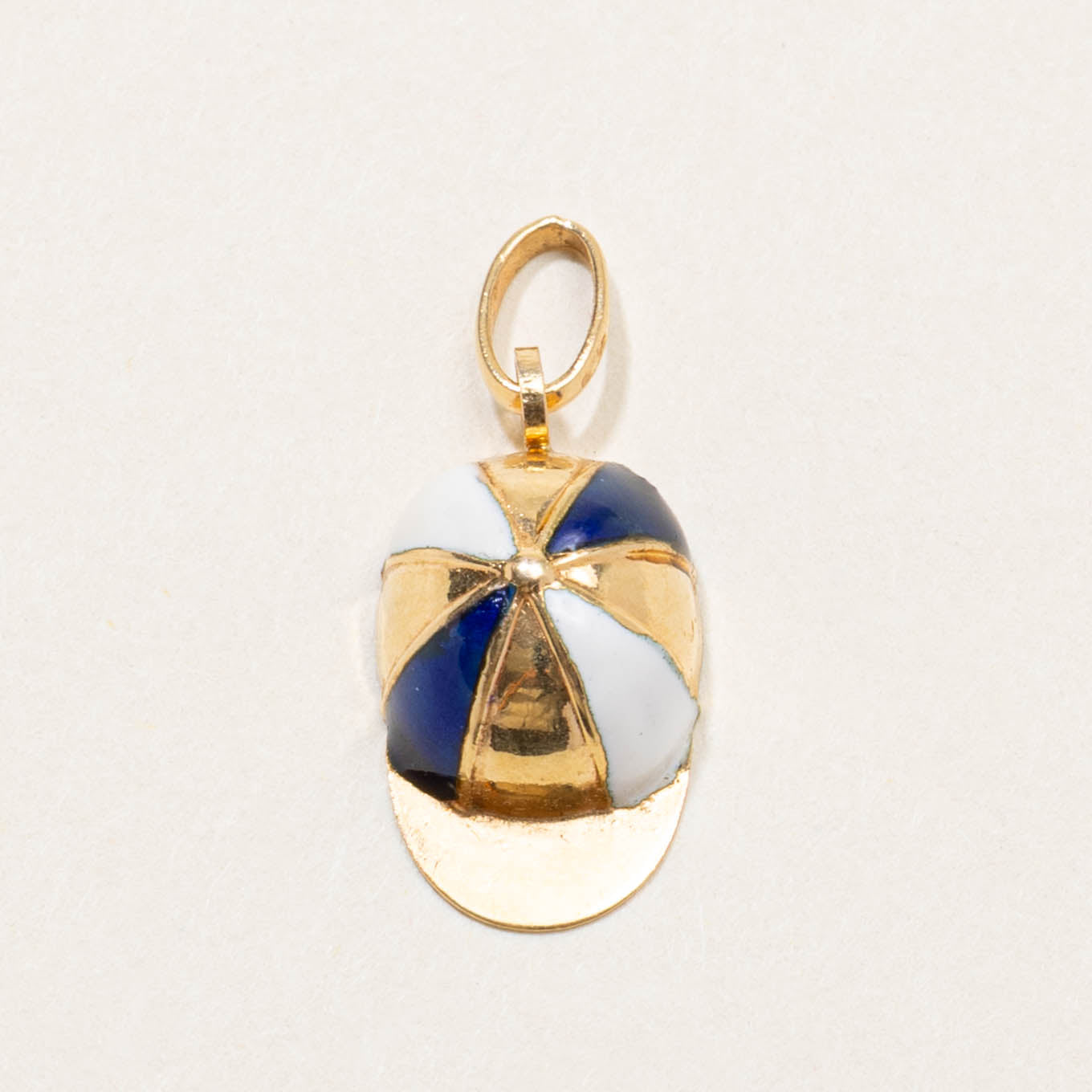 Italian Enamel Pinwheel Baseball Cap Charm