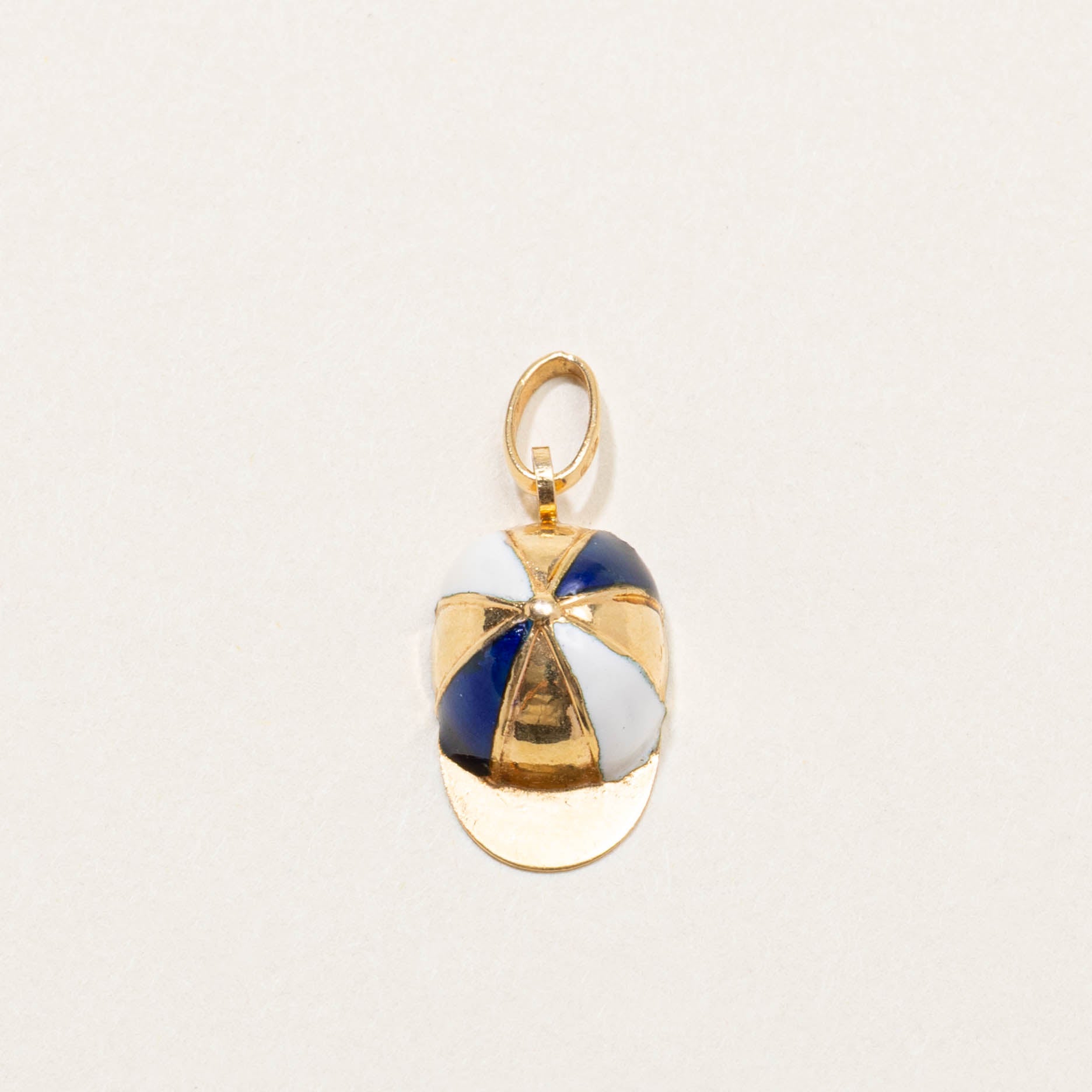Italian Enamel Pinwheel Baseball Cap Charm