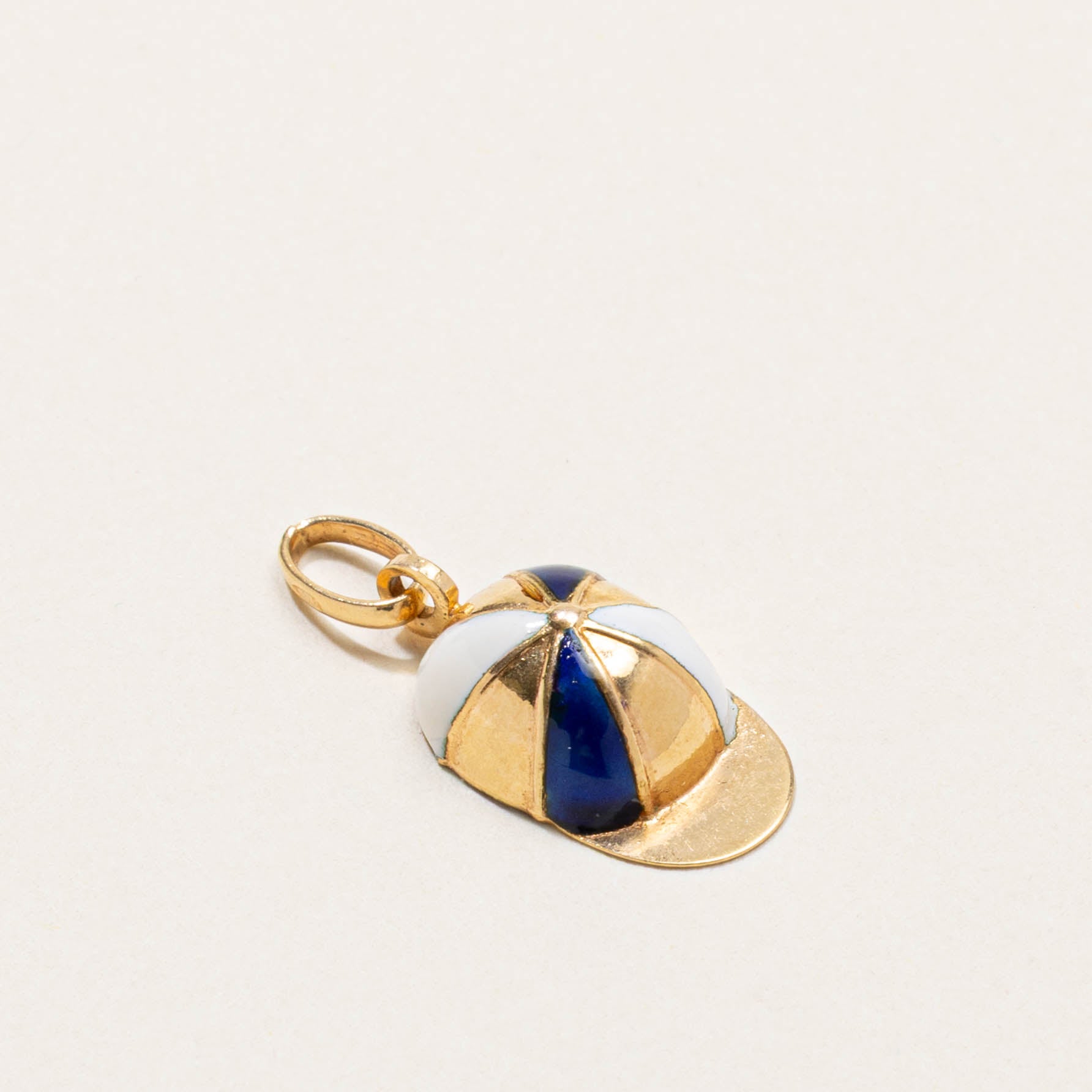 Italian Enamel Pinwheel Baseball Cap Charm