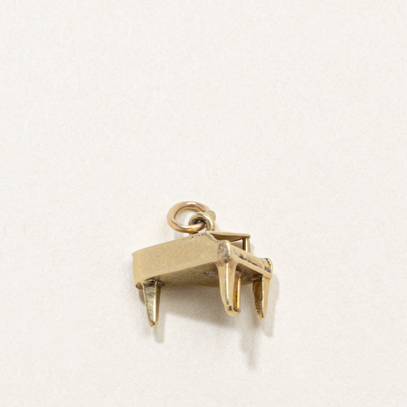 14k Enamel Detailed Piano Charm