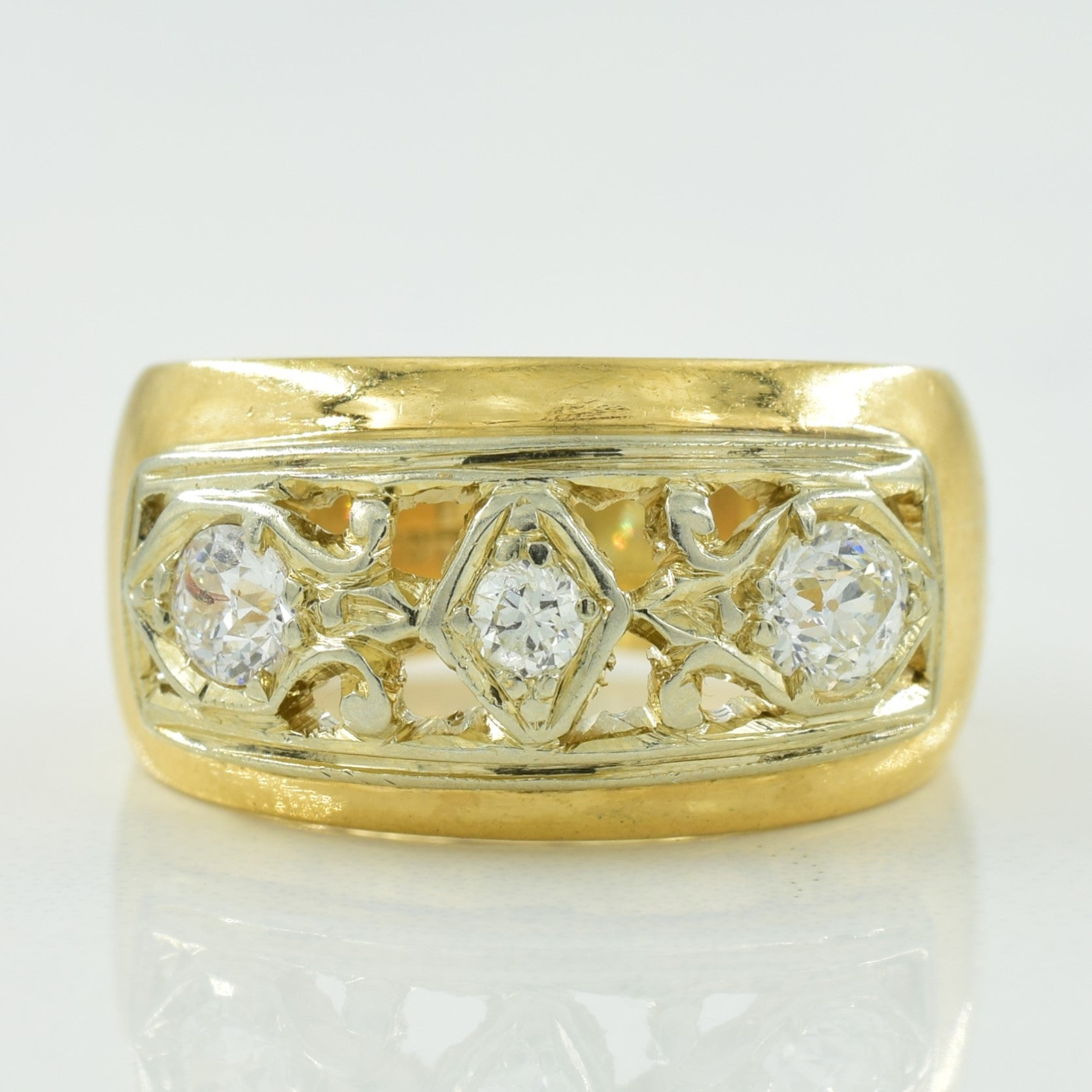Three Stone Diamond Ring | 0.35ctw | SZ 4 |
