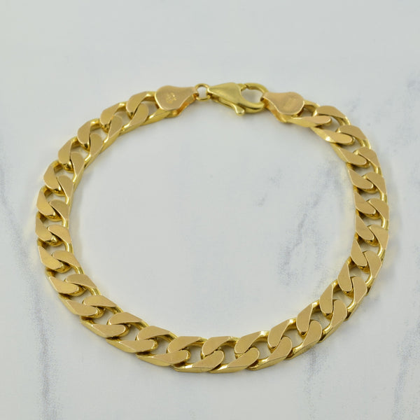 10k Yellow Gold Cuban Link Bracelet| 8.5