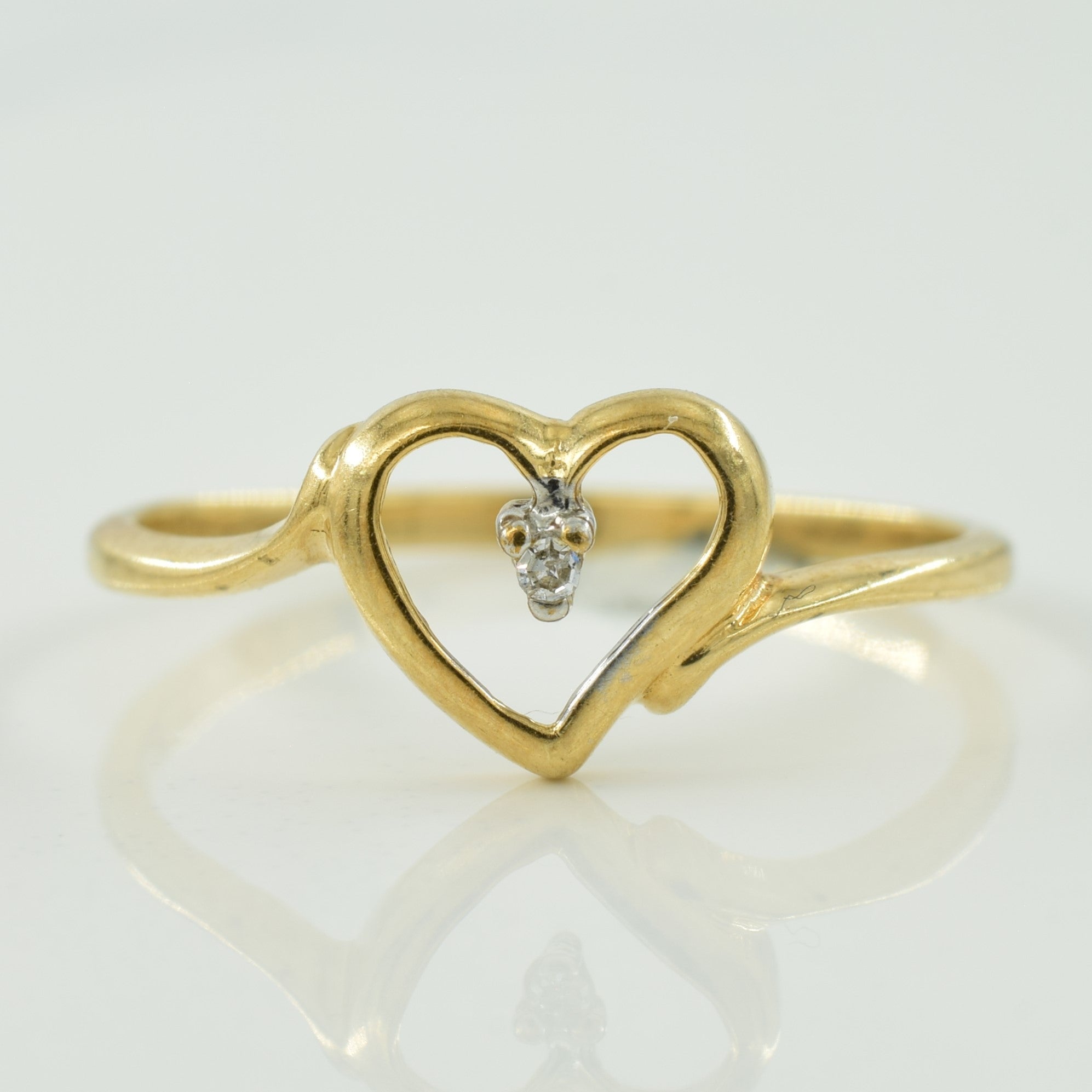 Diamond Heart Ring | 0.01ct | SZ 6.75 |
