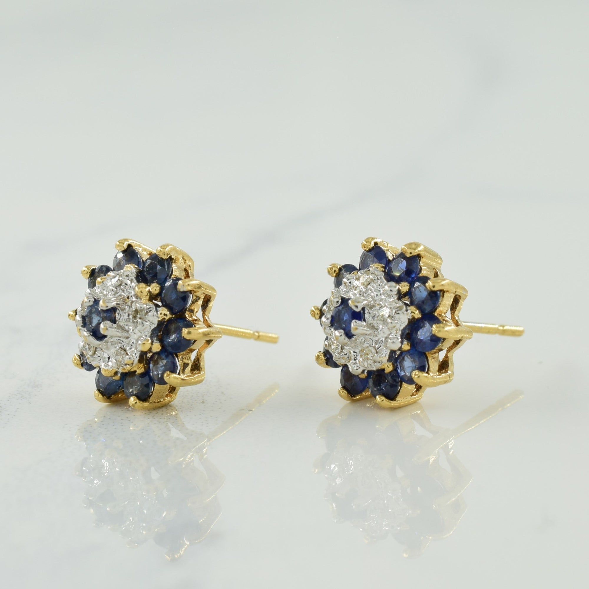 Blue Sapphire & Diamond Jewelry Suite | 1.50ctw, 0.12ctw | SZ 6.5 |