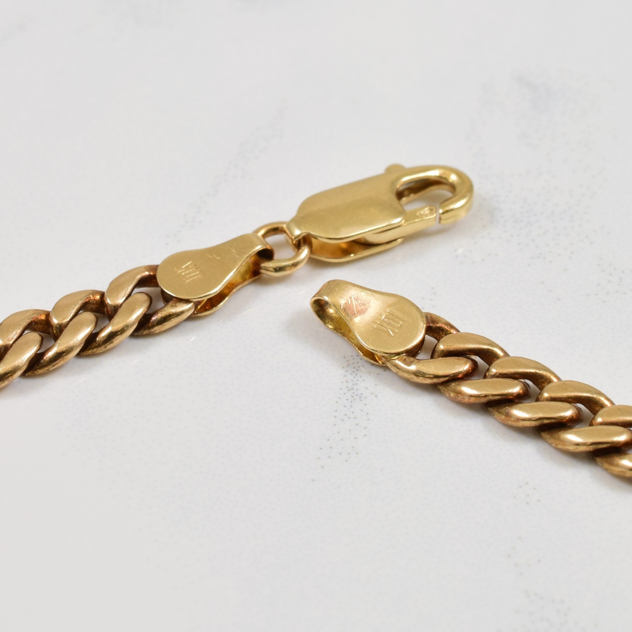 10k Yellow Gold Curb Chain | 17.25" |