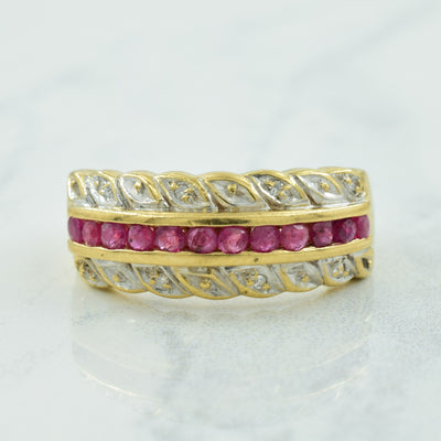 Ruby & Diamond Ring | 0.50ctw, 0.03ctw | SZ 8.25 |