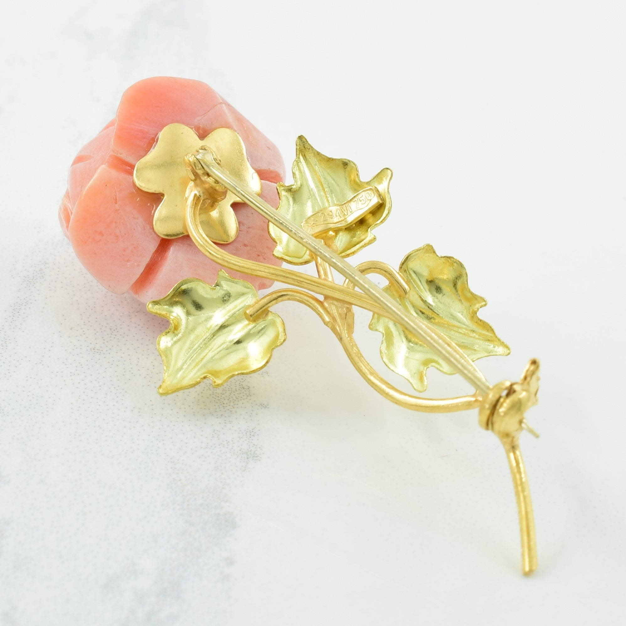 Coral Flower Brooch | 17.00ct |