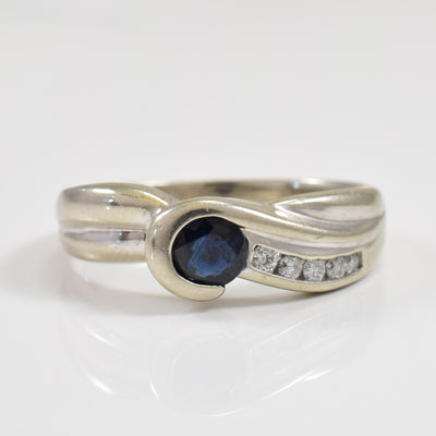 Sapphire & Diamond Ring | 0.40ct, 0.08ctw | SZ 7 |