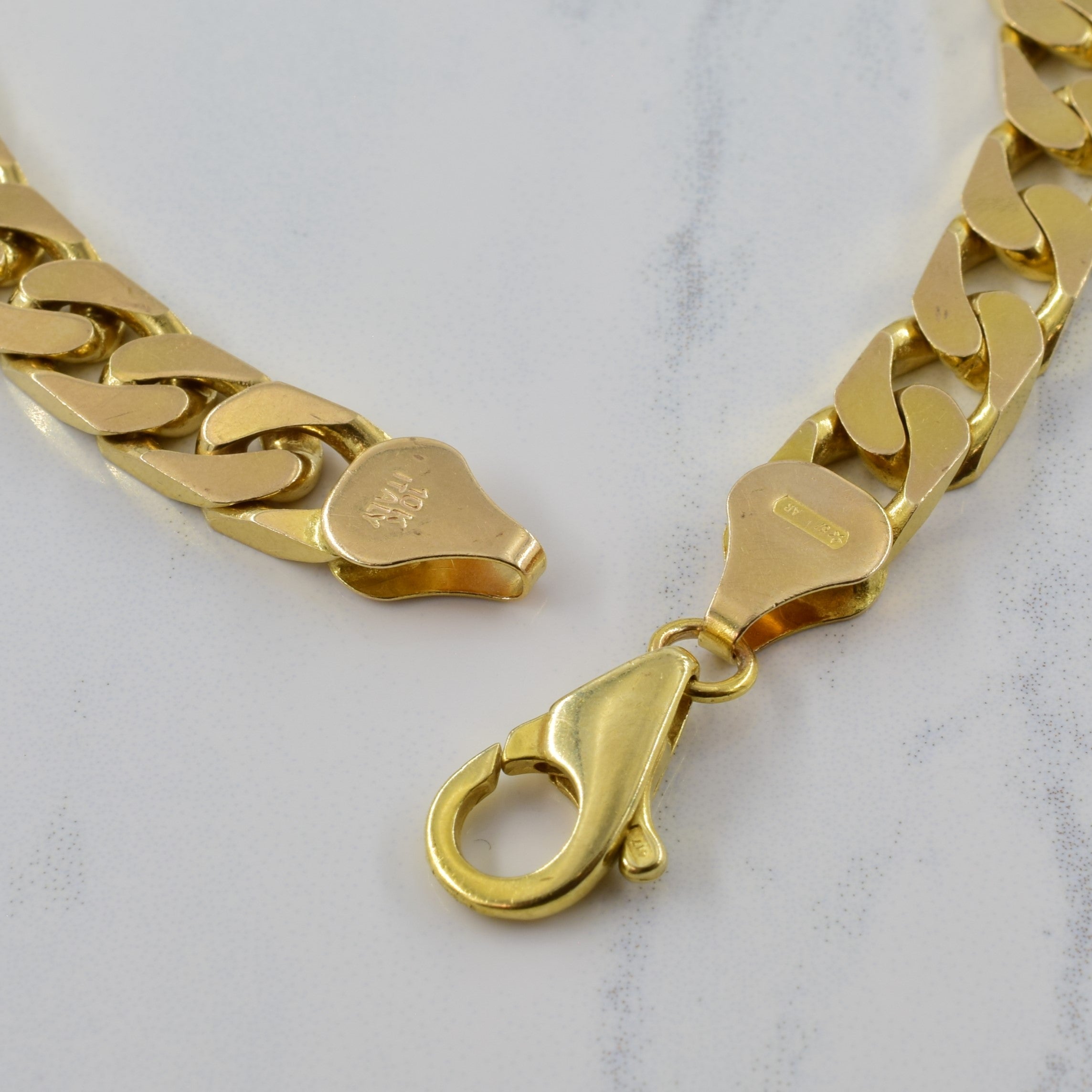 Italian 10k Yellow Gold Cuban Link Bracelet| 8.5" |