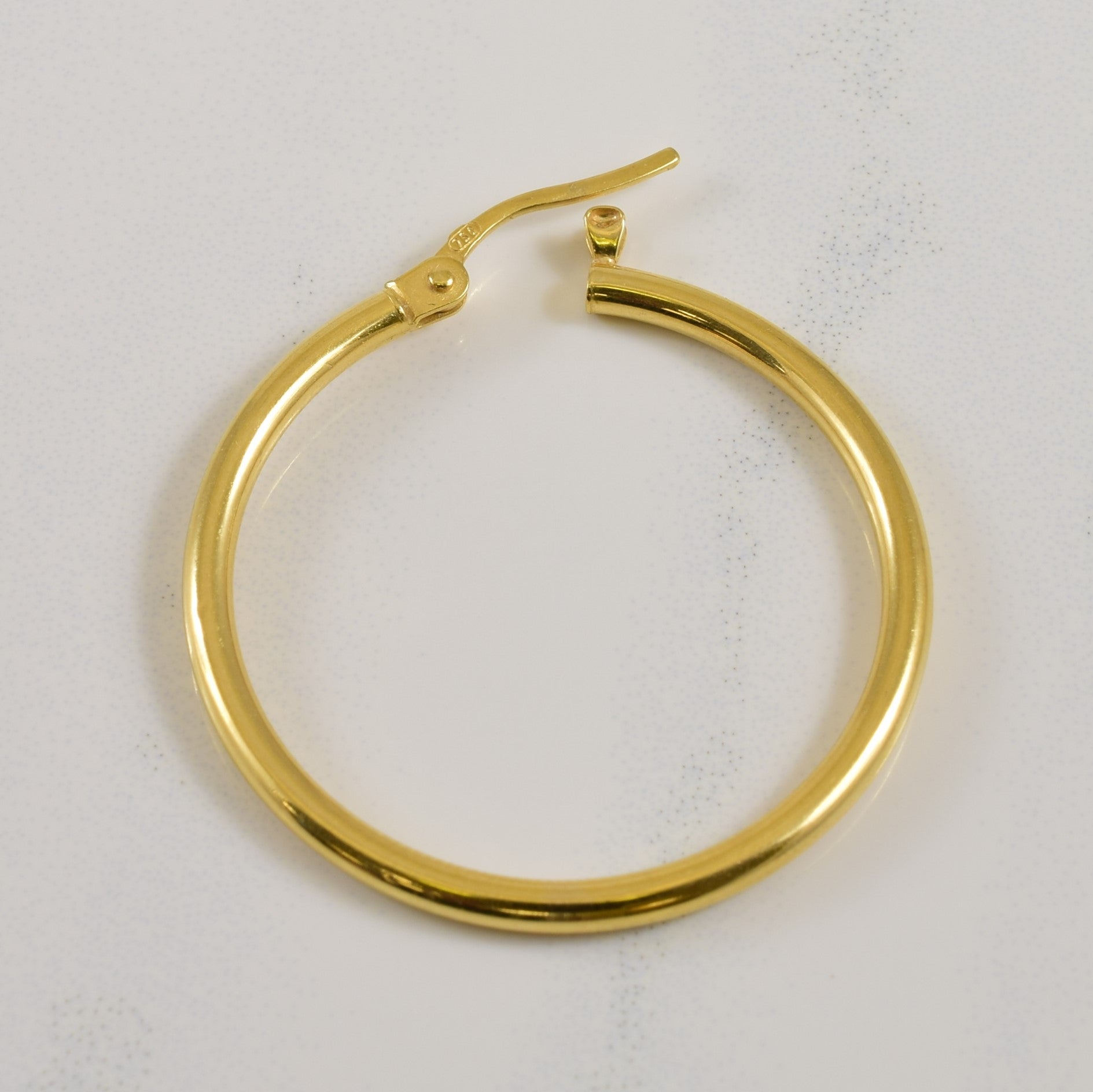 18k Yellow Gold Hoop Earrings |