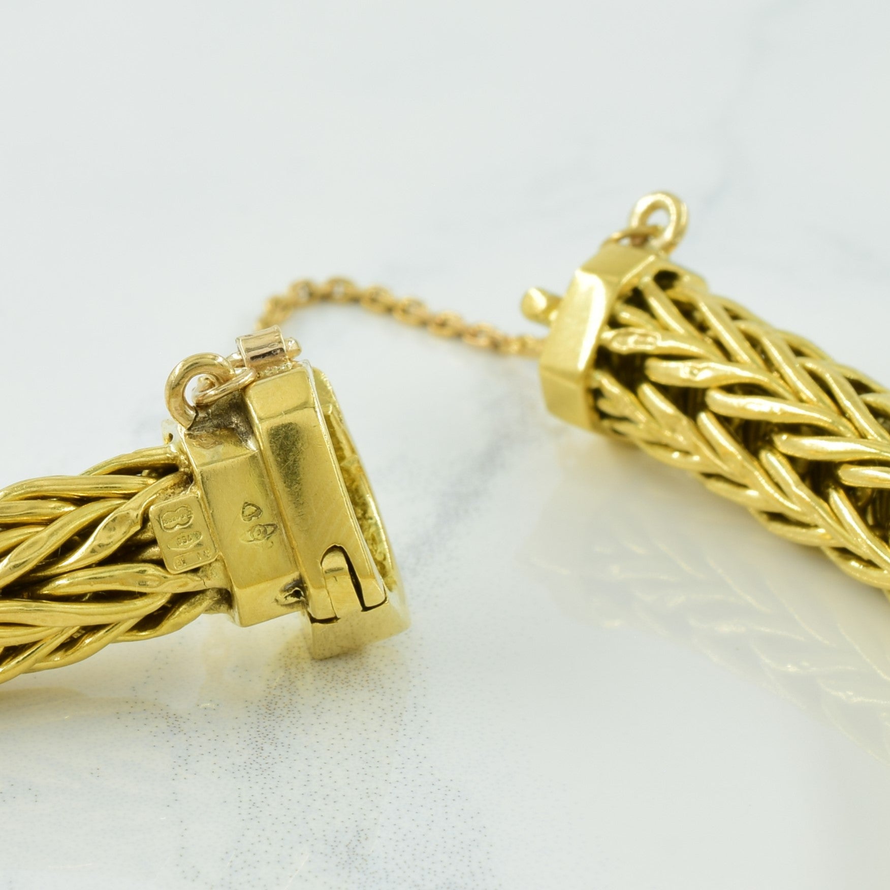 18k Yellow Gold Foxtail Chain Bracelet | 8.75" |