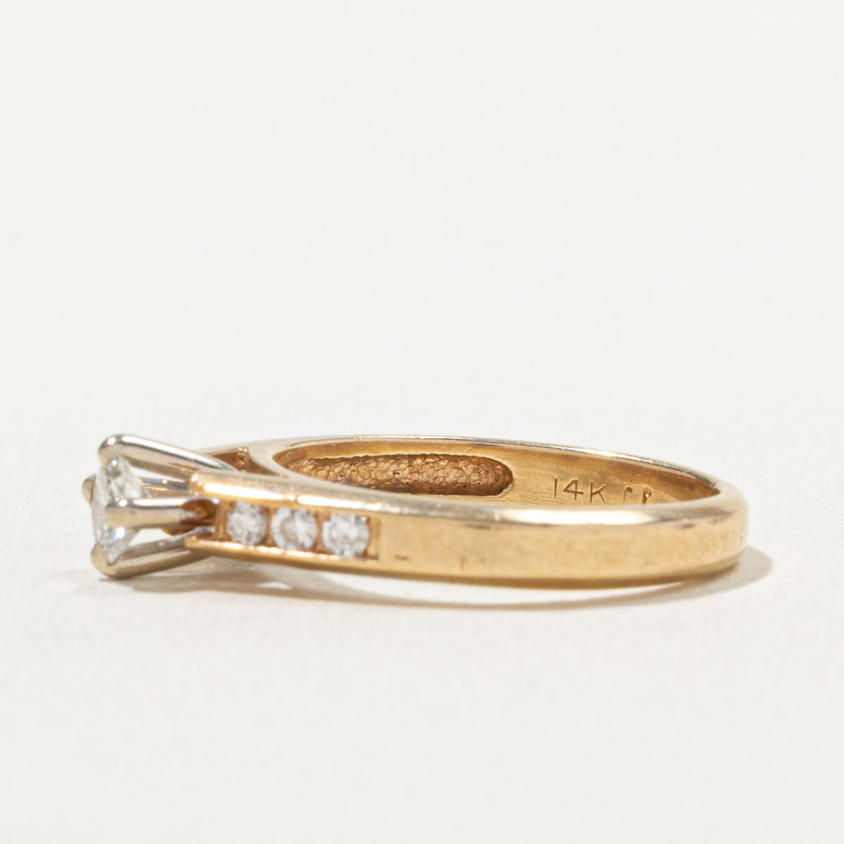 14k Yellow Gold Diamond Engagement Ring | 0.31ctw | SZ 4.5