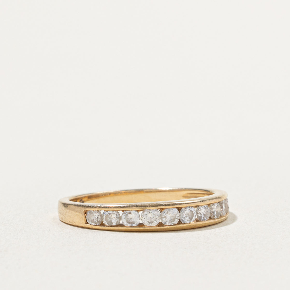 14k Semi Eternity Channel Set Diamond Band | 0.44ctw | 1.80mm | SZ 6.25