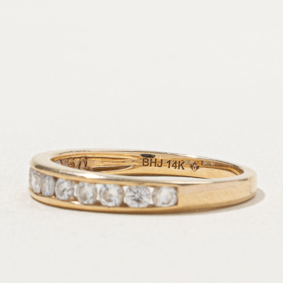 14k Semi Eternity Channel Set Diamond Band | 0.44ctw | 1.80mm | SZ 6.25