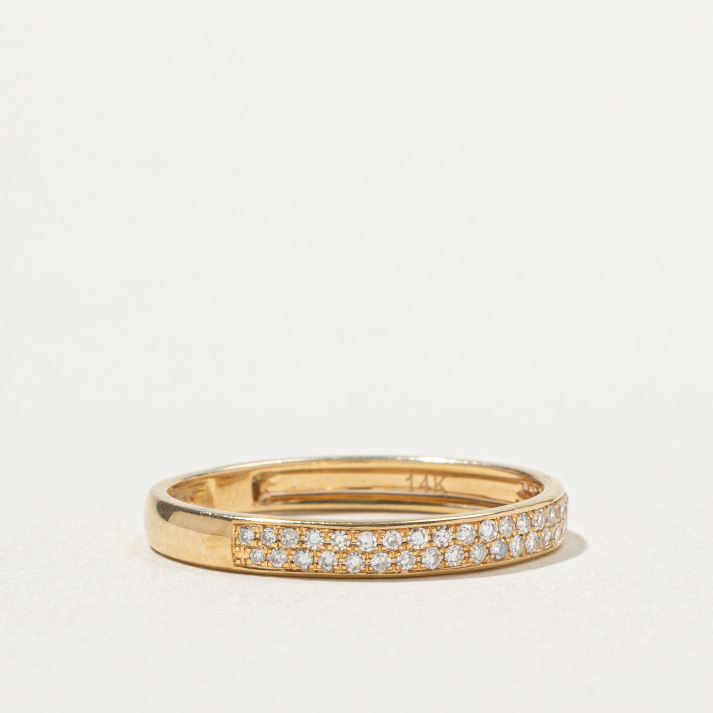 'Effy' Semi Eternity Double Row Diamond Band | 0.23ctw | 2.70mm | SZ 8