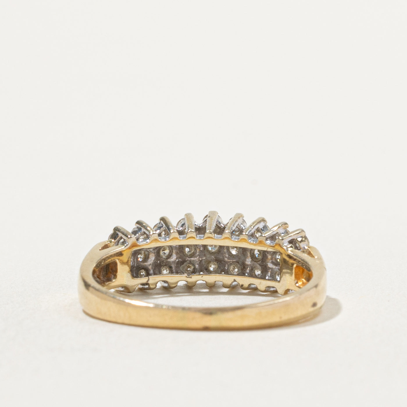 14k Multi Row Diamond Ring | 0.54ctw | SZ 7.25