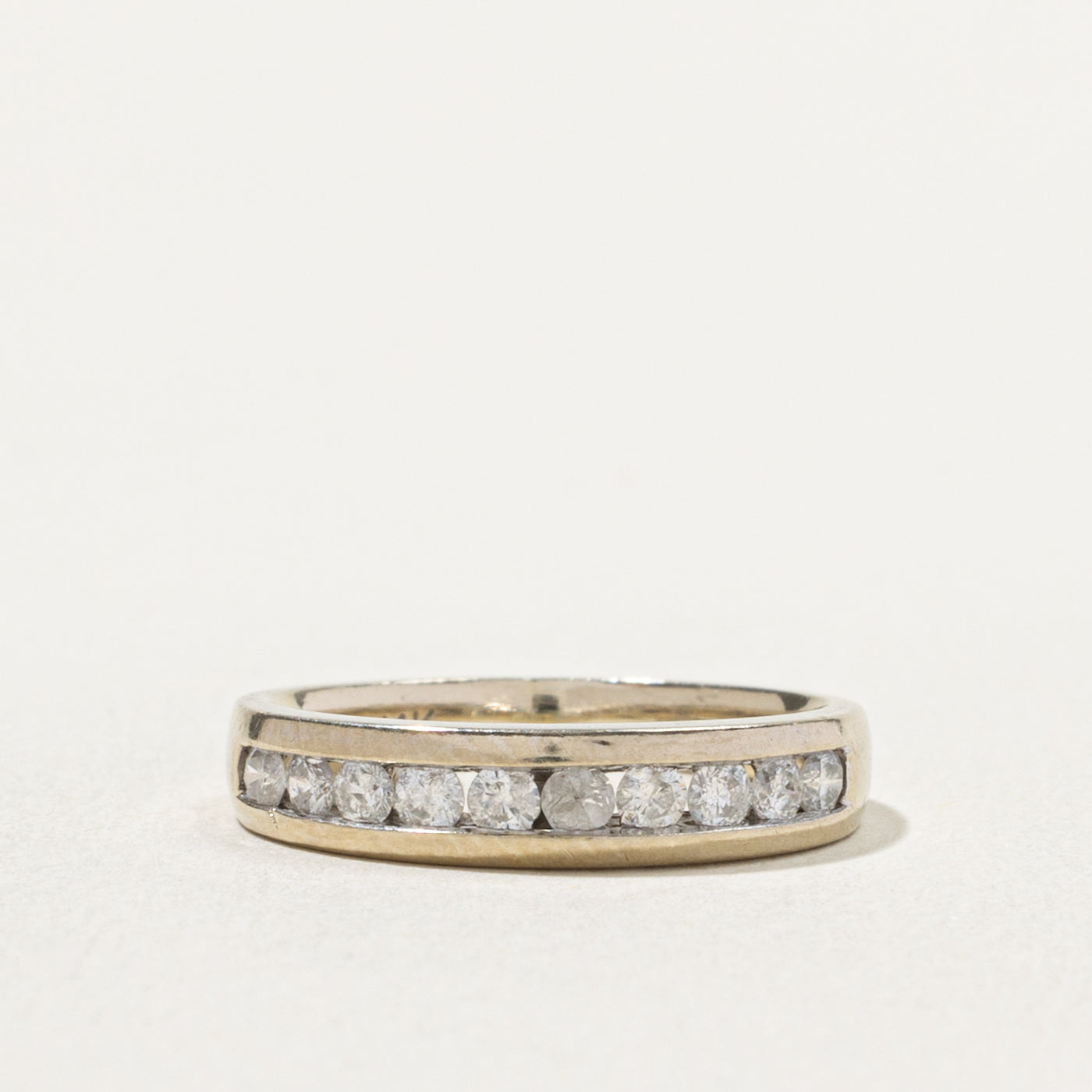 14k Semi Eternity Diamond Band | 0.30ctw | 3.97mm | SZ 4.25