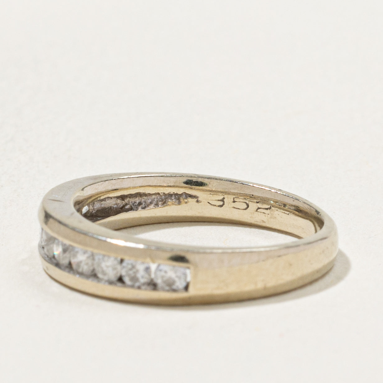 14k Semi Eternity Diamond Band | 0.30ctw | 3.97mm | SZ 4.25