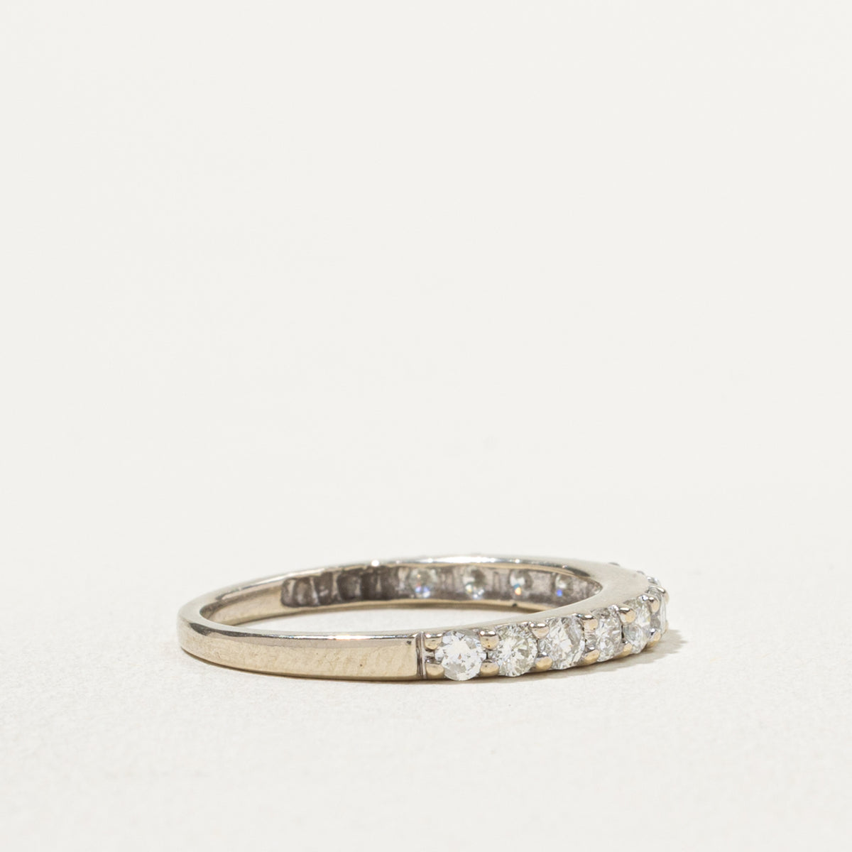 14k Semi Eternity Diamond Band | 0.43ctw | 2.5mm | SZ 6.75