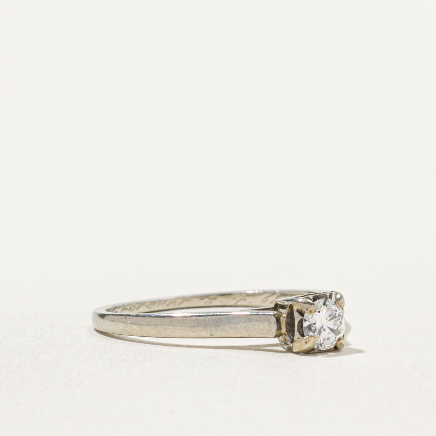 'Birks' Solitaire Diamond Ring | 0.21ct | SZ 6