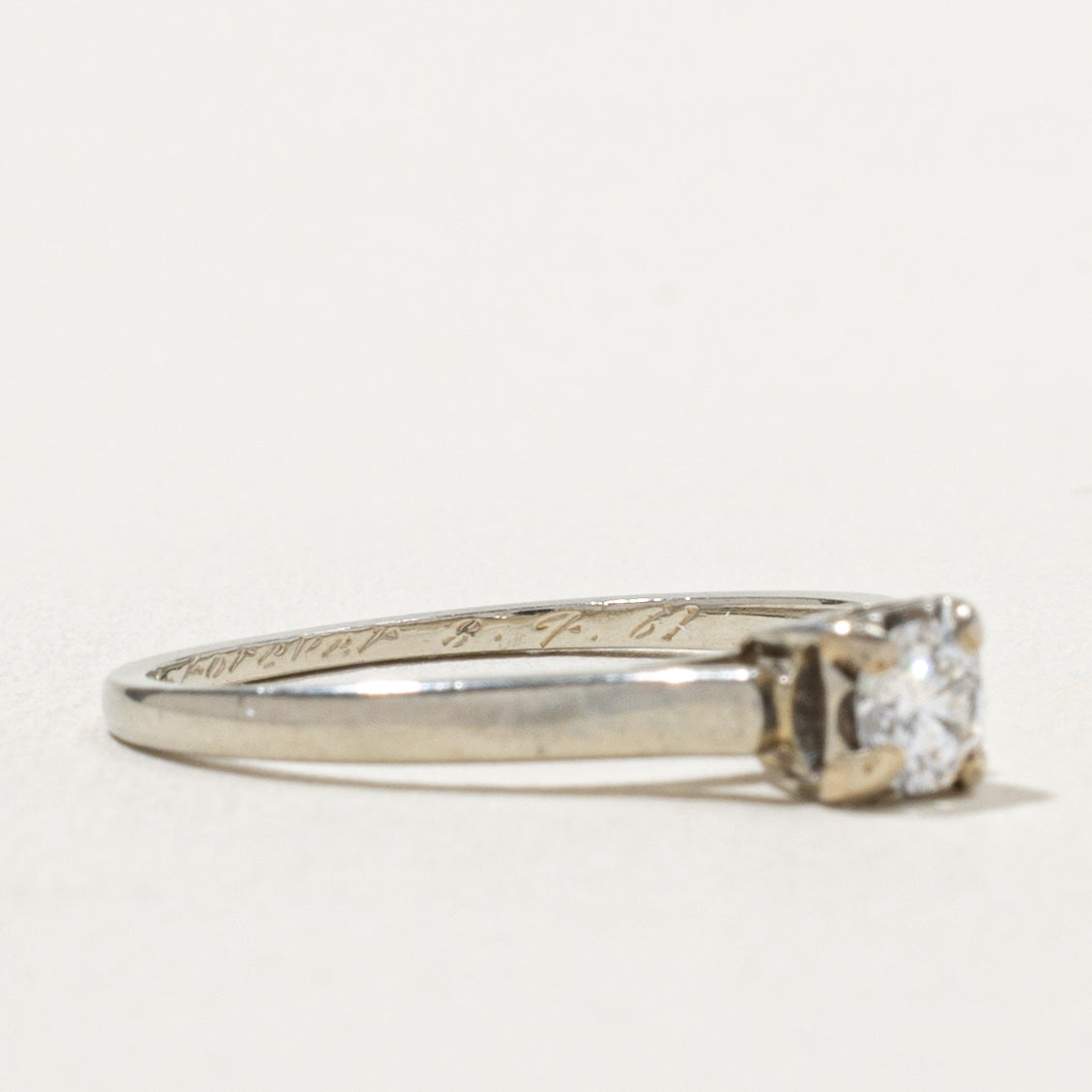 'Birks' Solitaire Diamond Ring | 0.21ct | SZ 6
