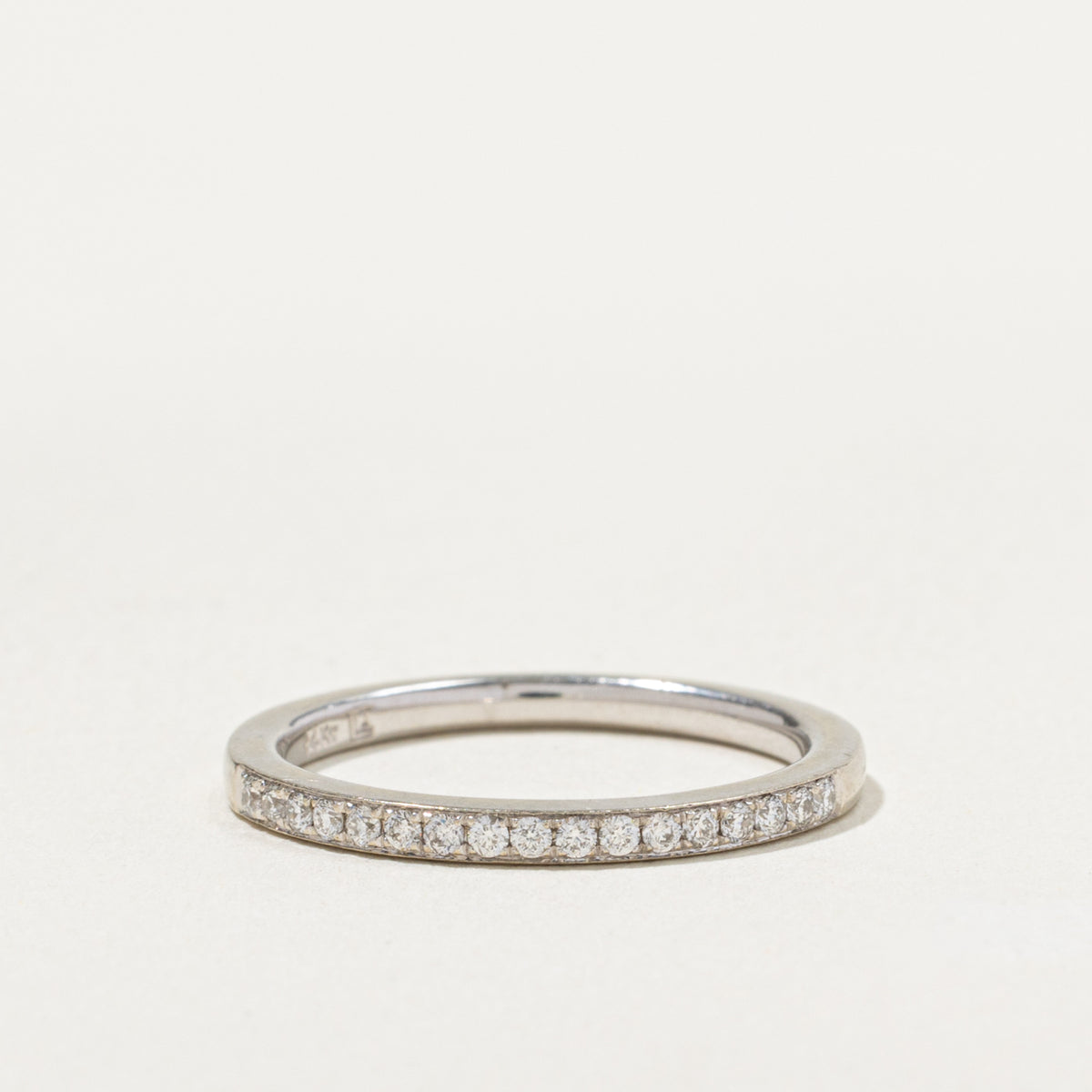 14k Semi Eternity Pavé Set Diamond Band | 0.17ctw | 1.80mm | SZ 6.5