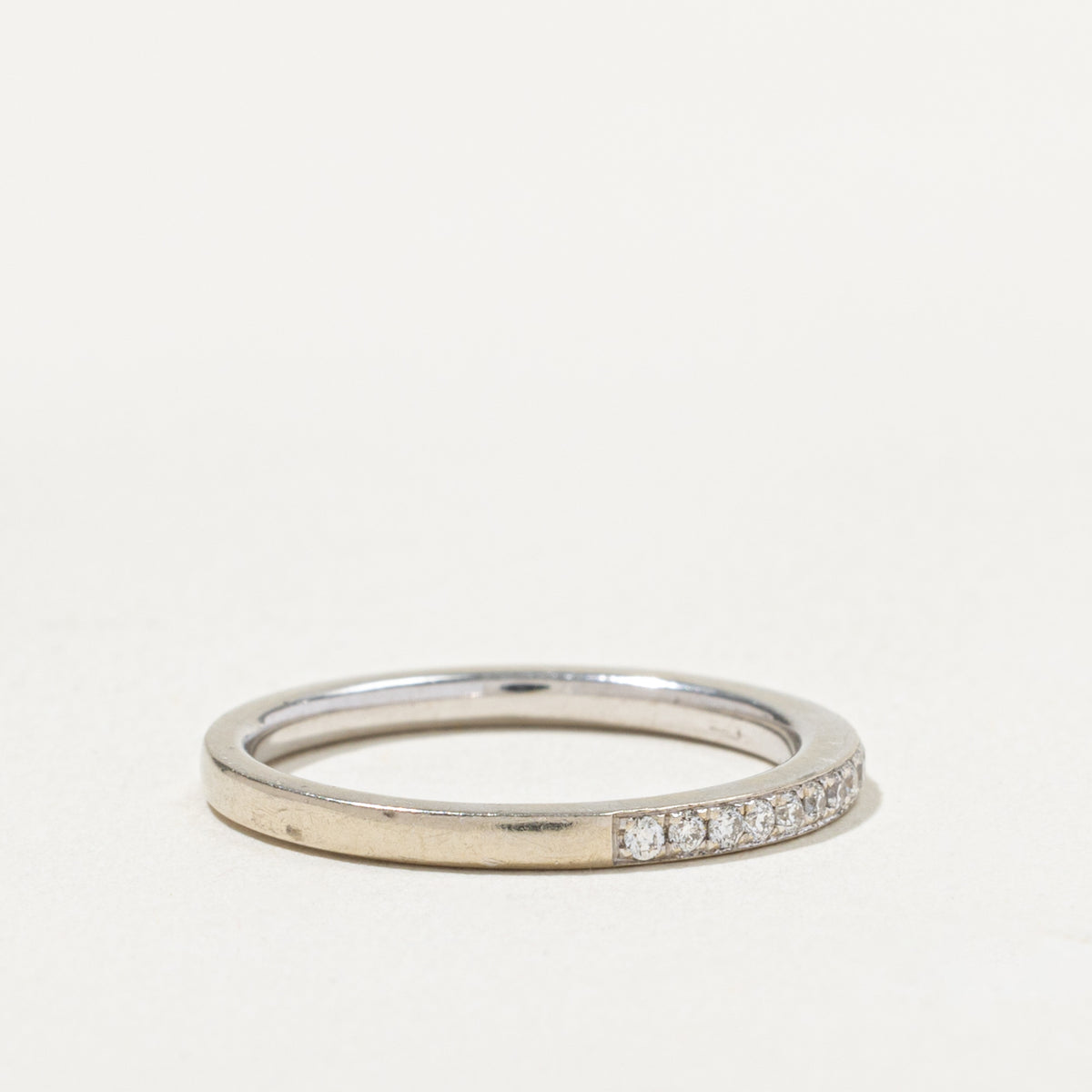 14k Semi Eternity Pavé Set Diamond Band | 0.17ctw | 1.80mm | SZ 6.5
