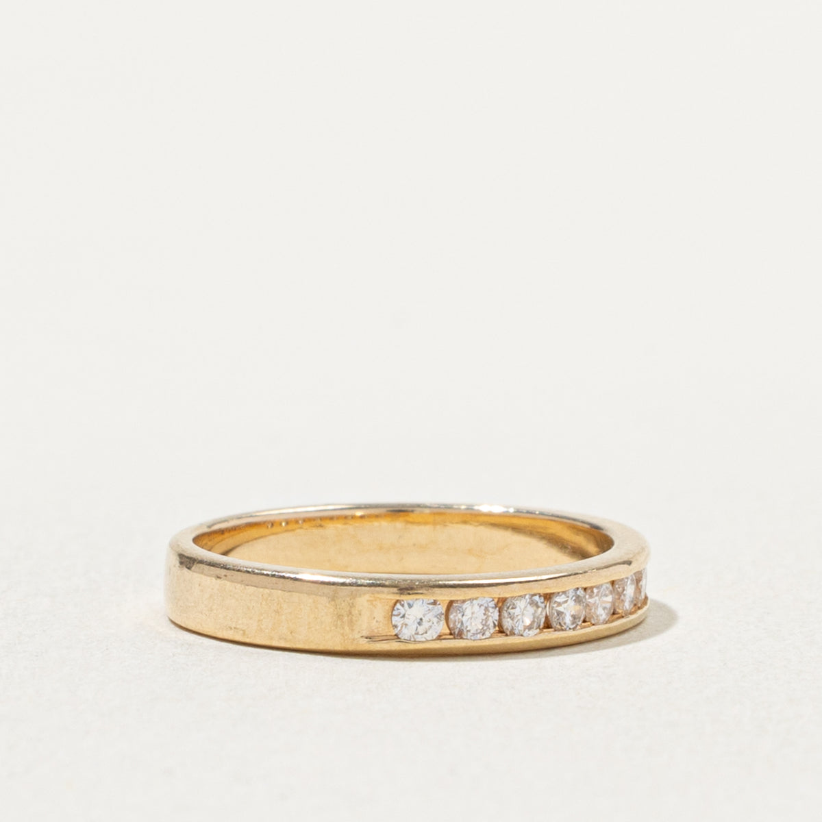 14k Semi Eternity Channel Set Diamond Band | 0.22ctw | 2.65mm | SZ 3.25