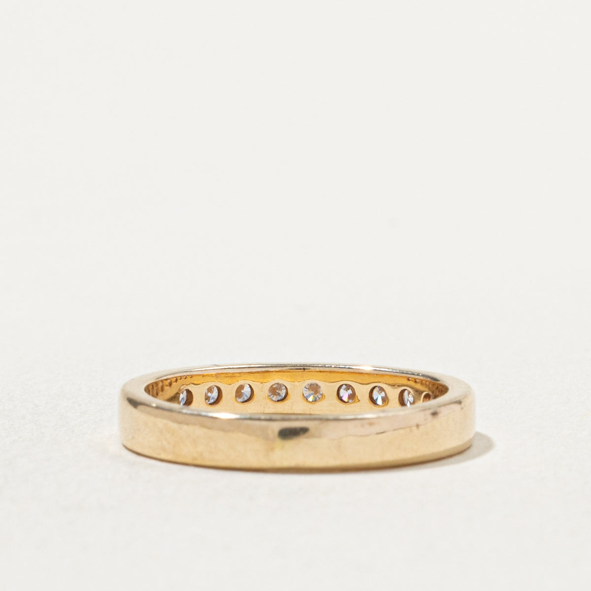 14k Semi Eternity Channel Set Diamond Band | 0.22ctw | 2.65mm | SZ 3.25