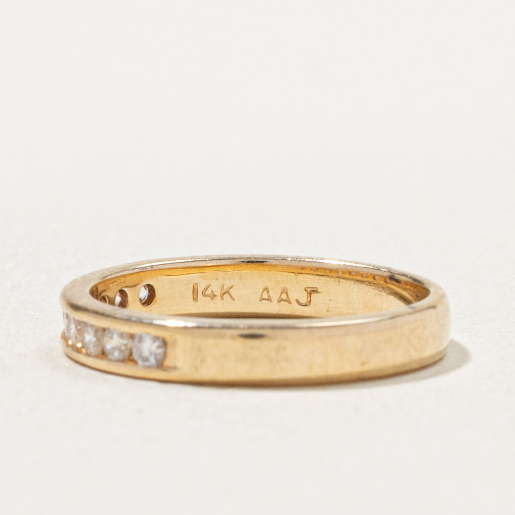 14k Semi Eternity Channel Set Diamond Band | 0.22ctw | 2.65mm | SZ 3.25