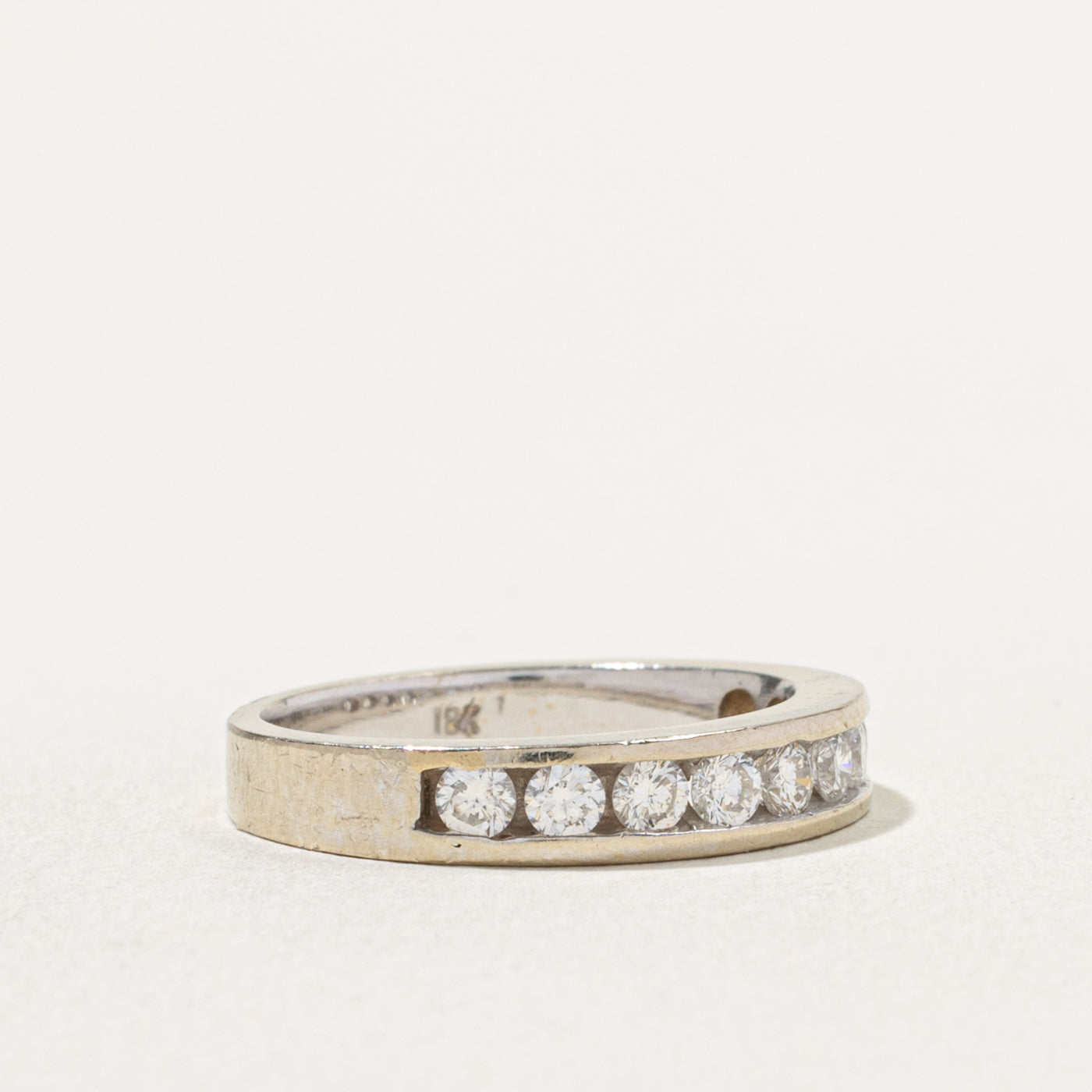 18k Semi Eternity Channel Set Diamond Band | 0.50ctw | 4.0mm | SZ 6.5