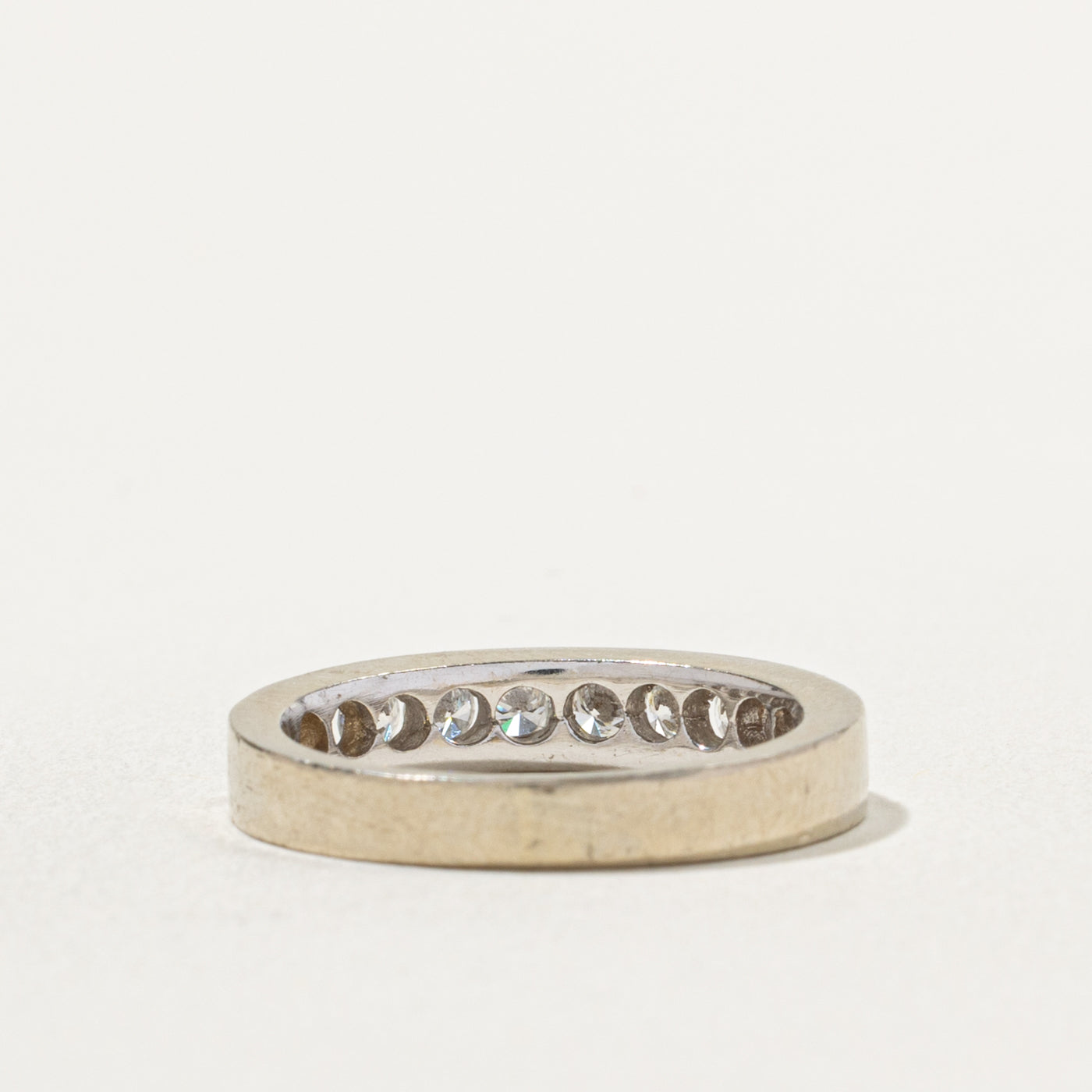 18k Semi Eternity Channel Set Diamond Band | 0.50ctw | 4.0mm | SZ 6.5