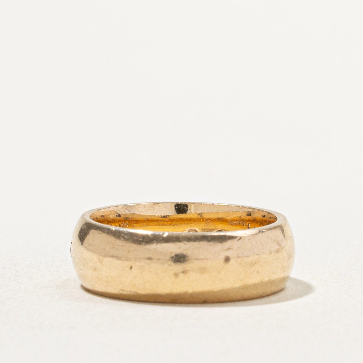 14k Semi Eternity Diagonal Diamond Band | 0.29ctw | 6.30mm | SZ 6