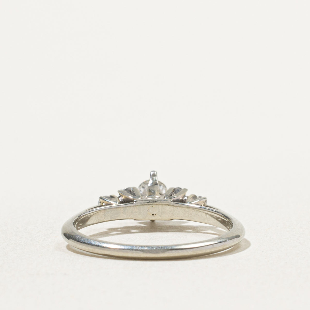 18k White Gold Diamond Cluster Accented Ring | 0.29ctw | SZ 6