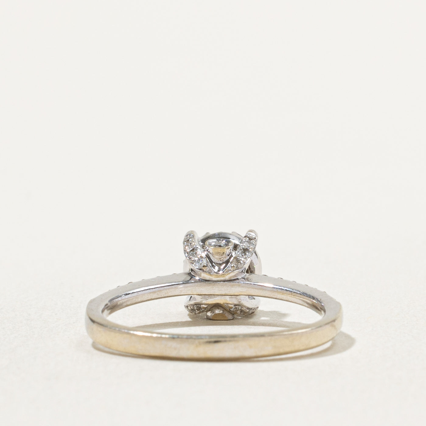 14k White Gold Diamond Cluster Ring | 0.40ctw | SZ 5