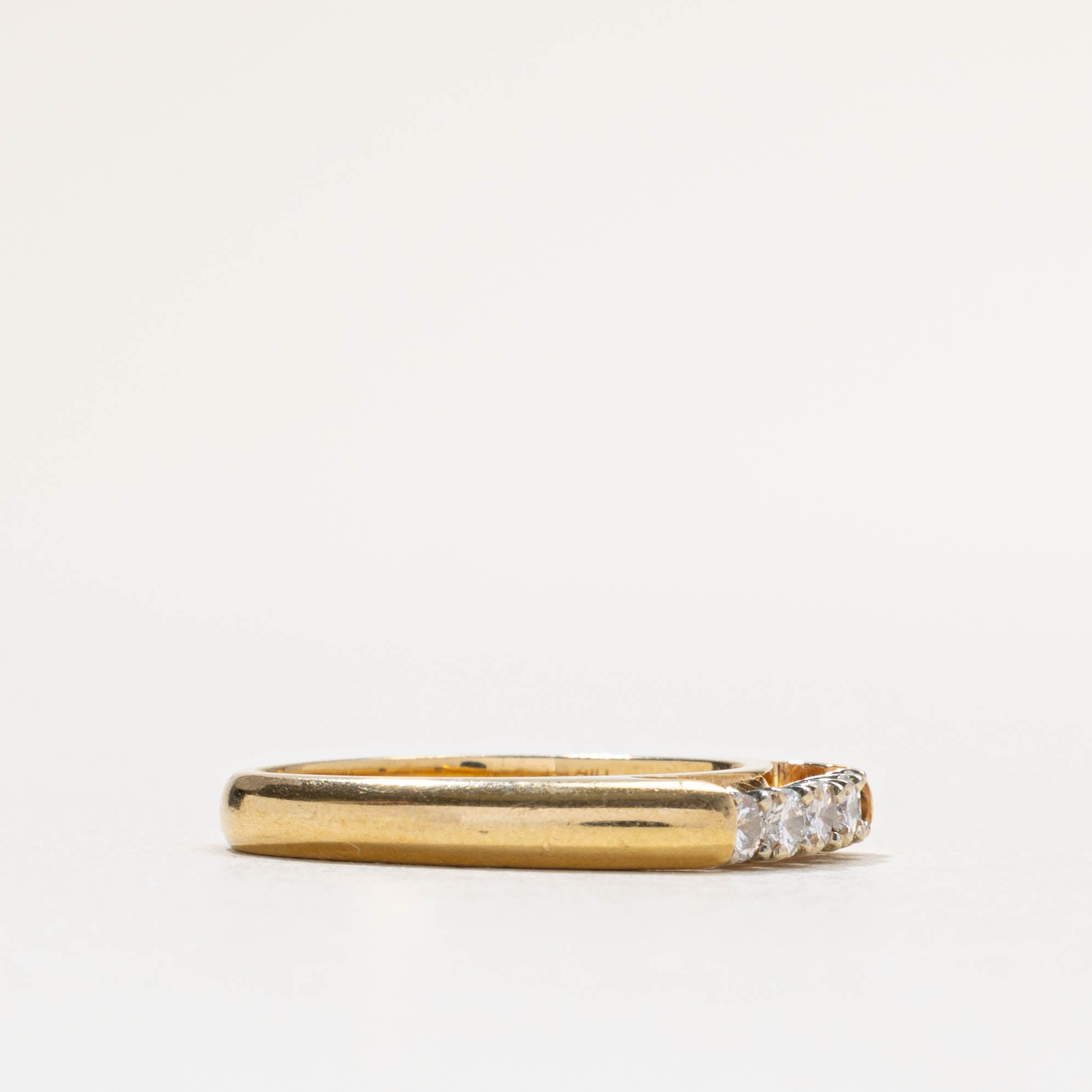 18k Diamond Five Stone Band | 0.28ctw | 3mm | SZ 6
