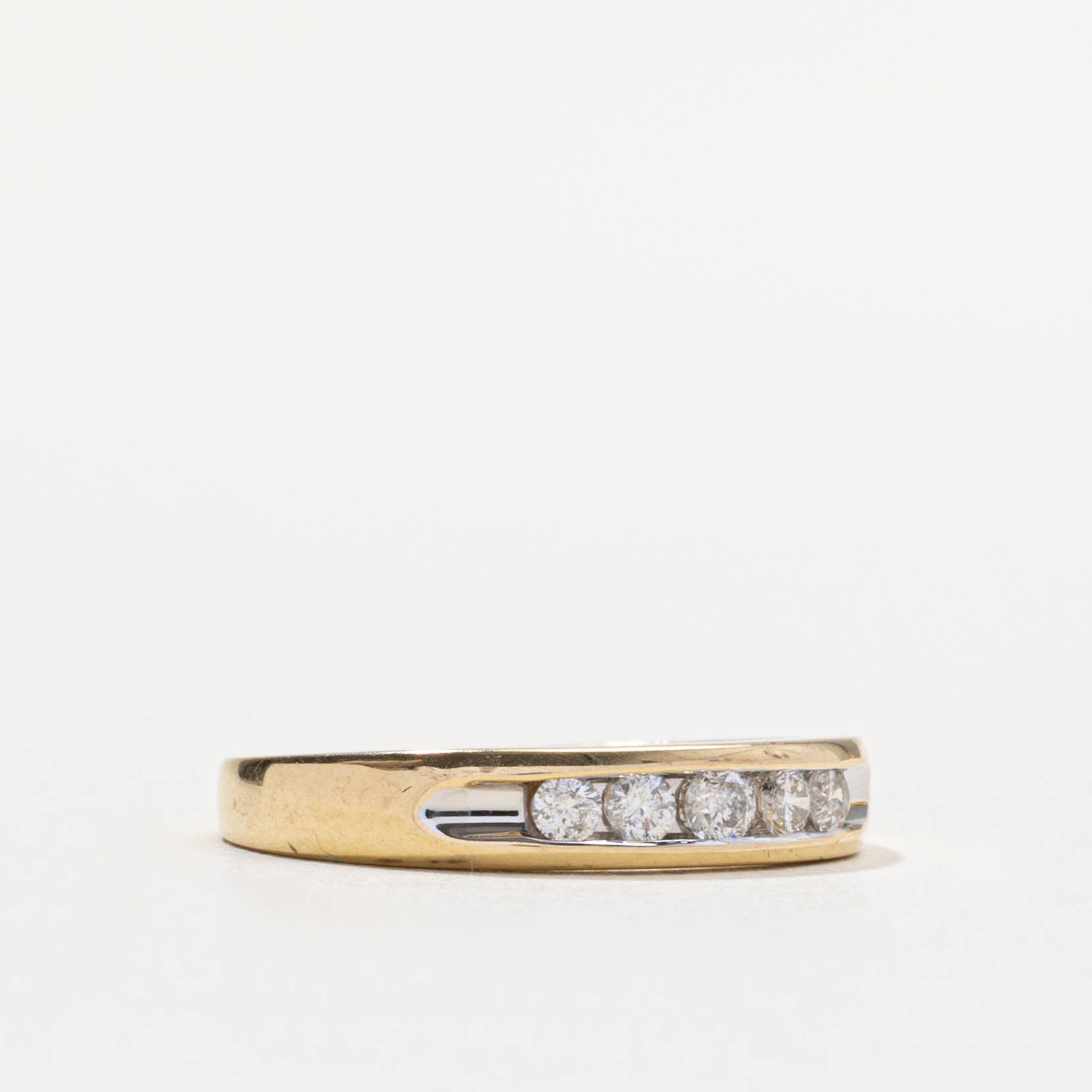 14k Channel Set Diamond Ring | 0.25ctw | SZ 7