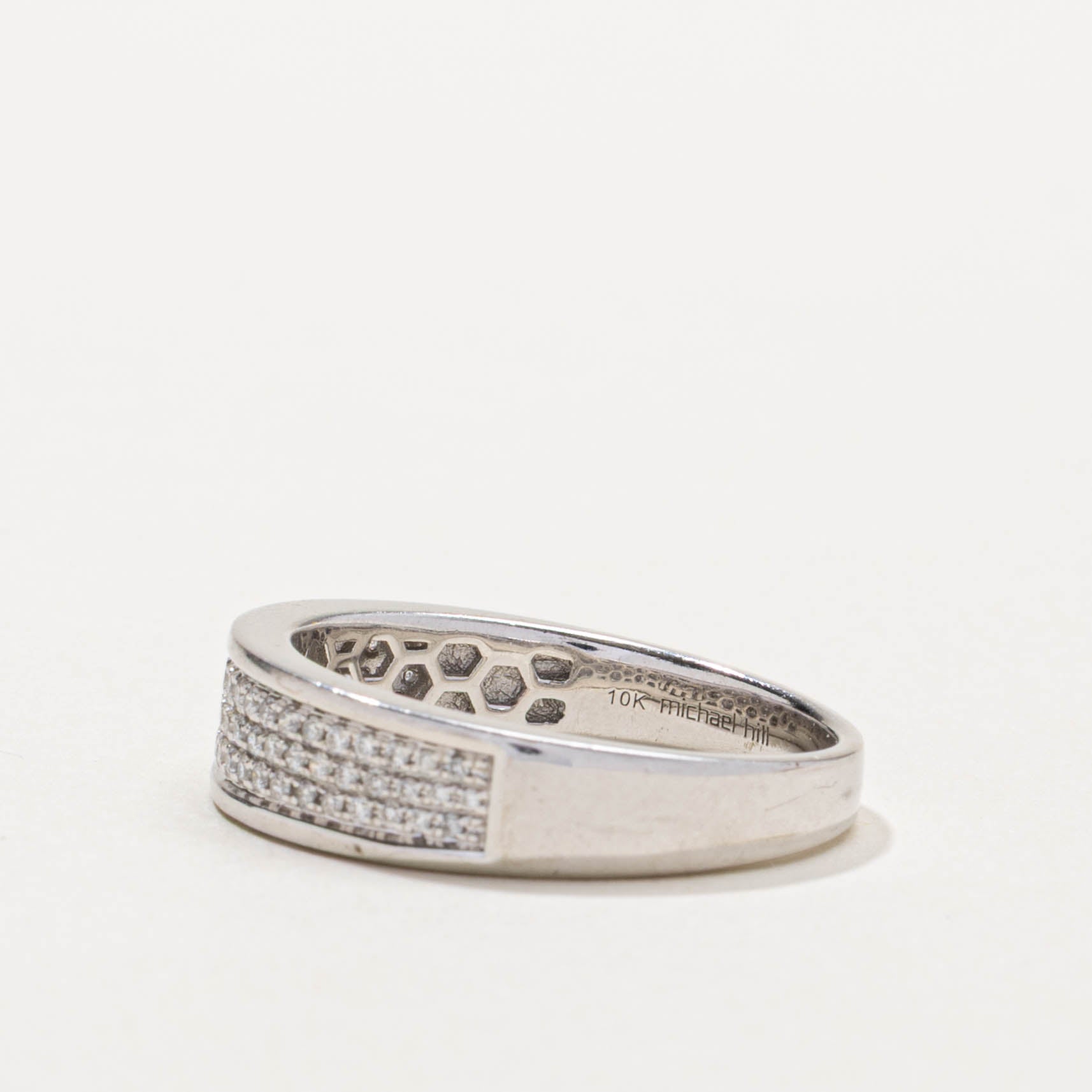10k Pave Set Diamond Band | 0.33ctw | SZ 10.25