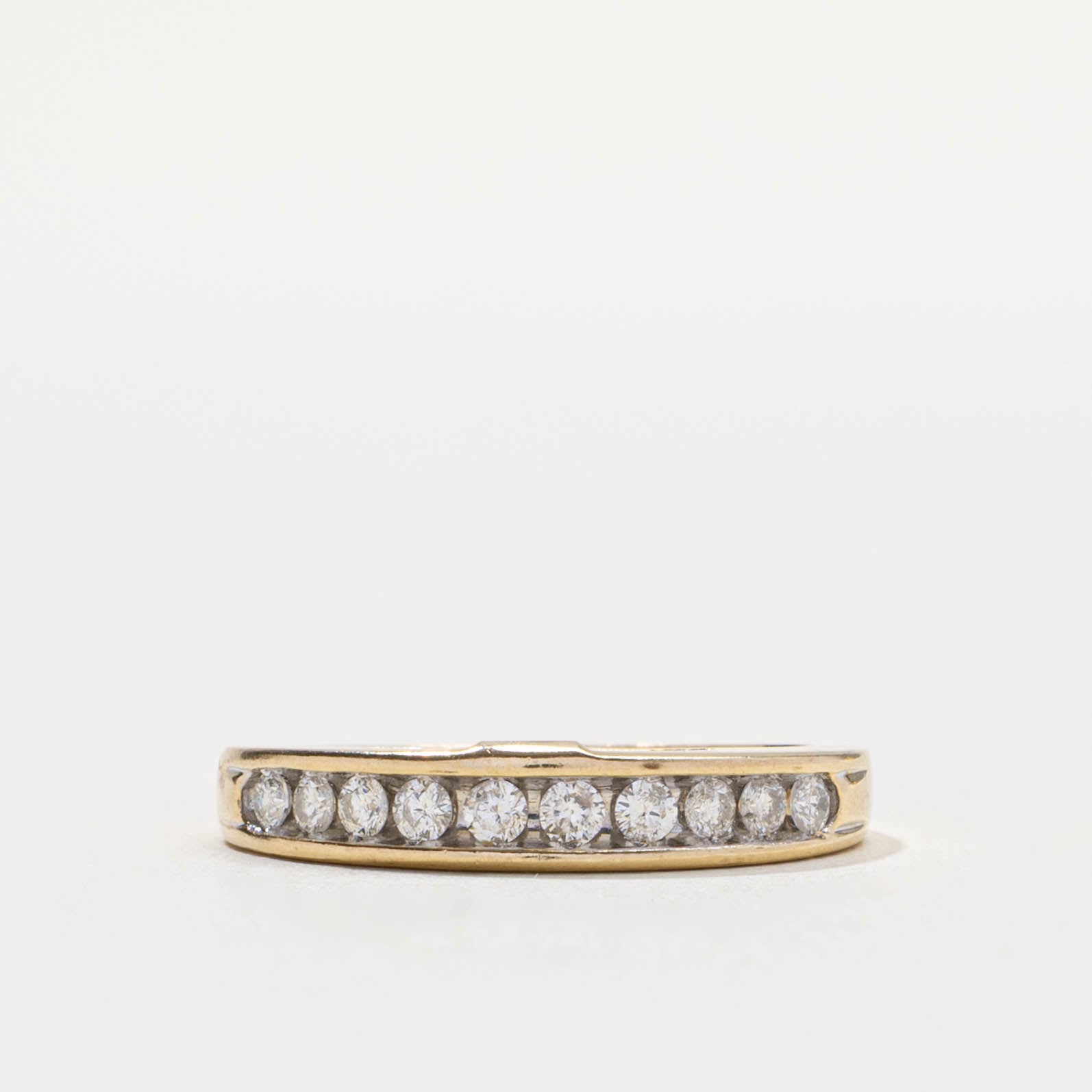 14k Semi-Eternity Diamond Channel Set Ring | 0.35ctw | SZ 6.75