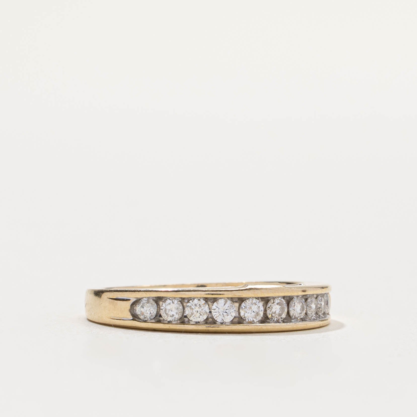 14k Semi-Eternity Diamond Channel Set Ring | 0.35ctw | SZ 6.75