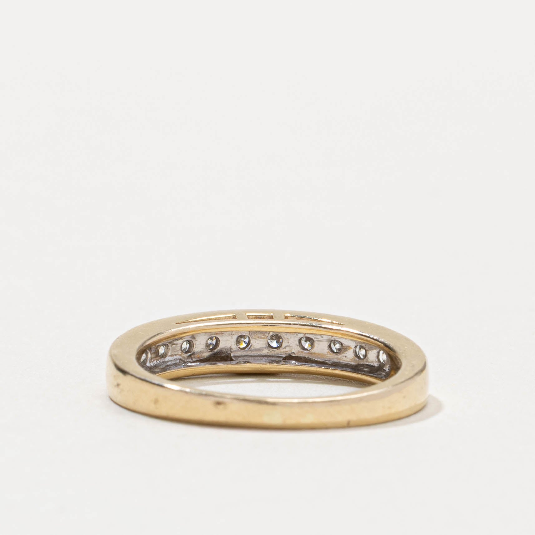 14k Semi-Eternity Diamond Channel Set Ring | 0.35ctw | SZ 6.75